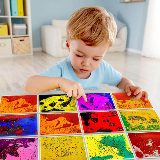 正方形液態感統玩具 12入組 Square Liquid Motion Toys 12-Pack