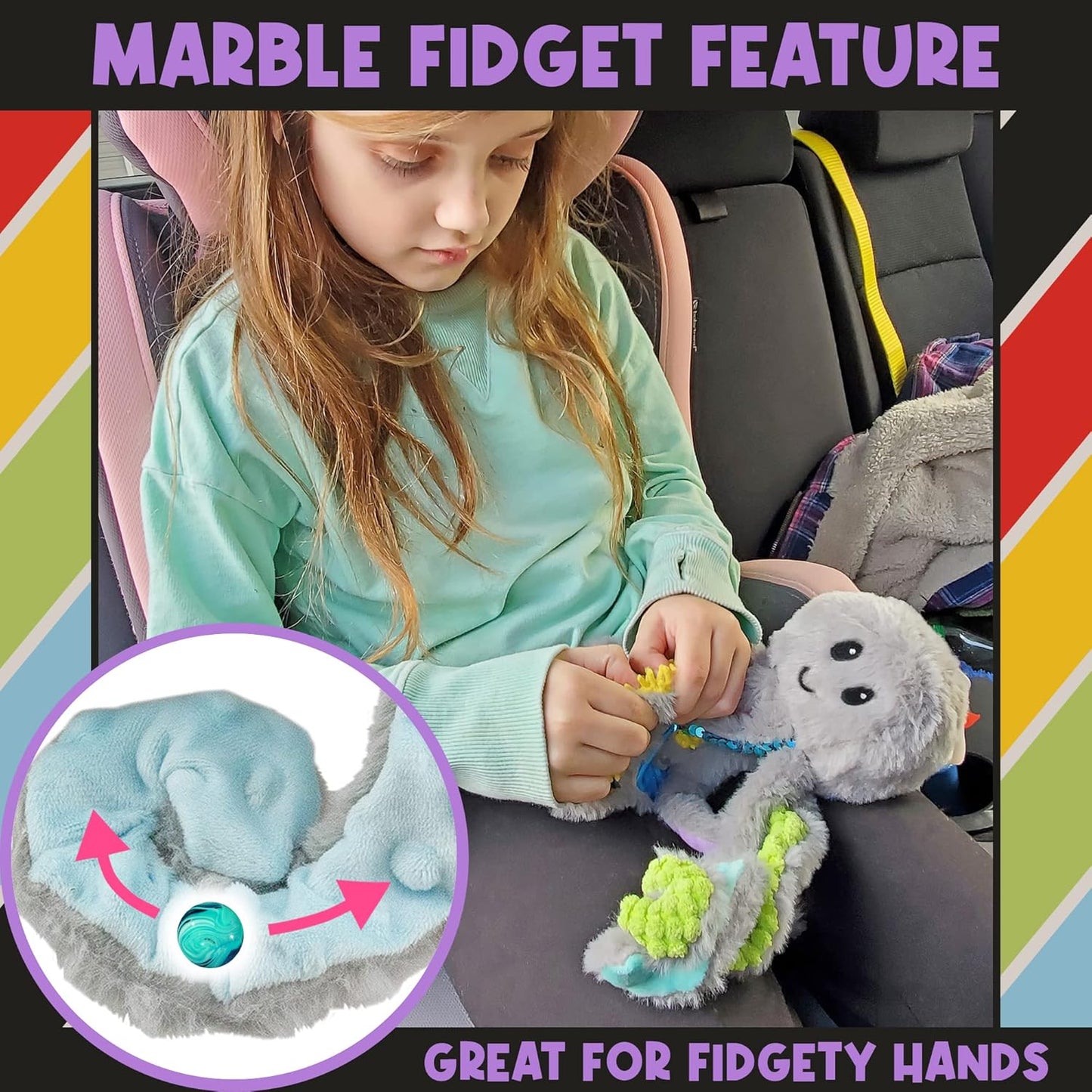 迷你感官章魚毛絨玩具 Mini Sensory Octopus Plush Toy
