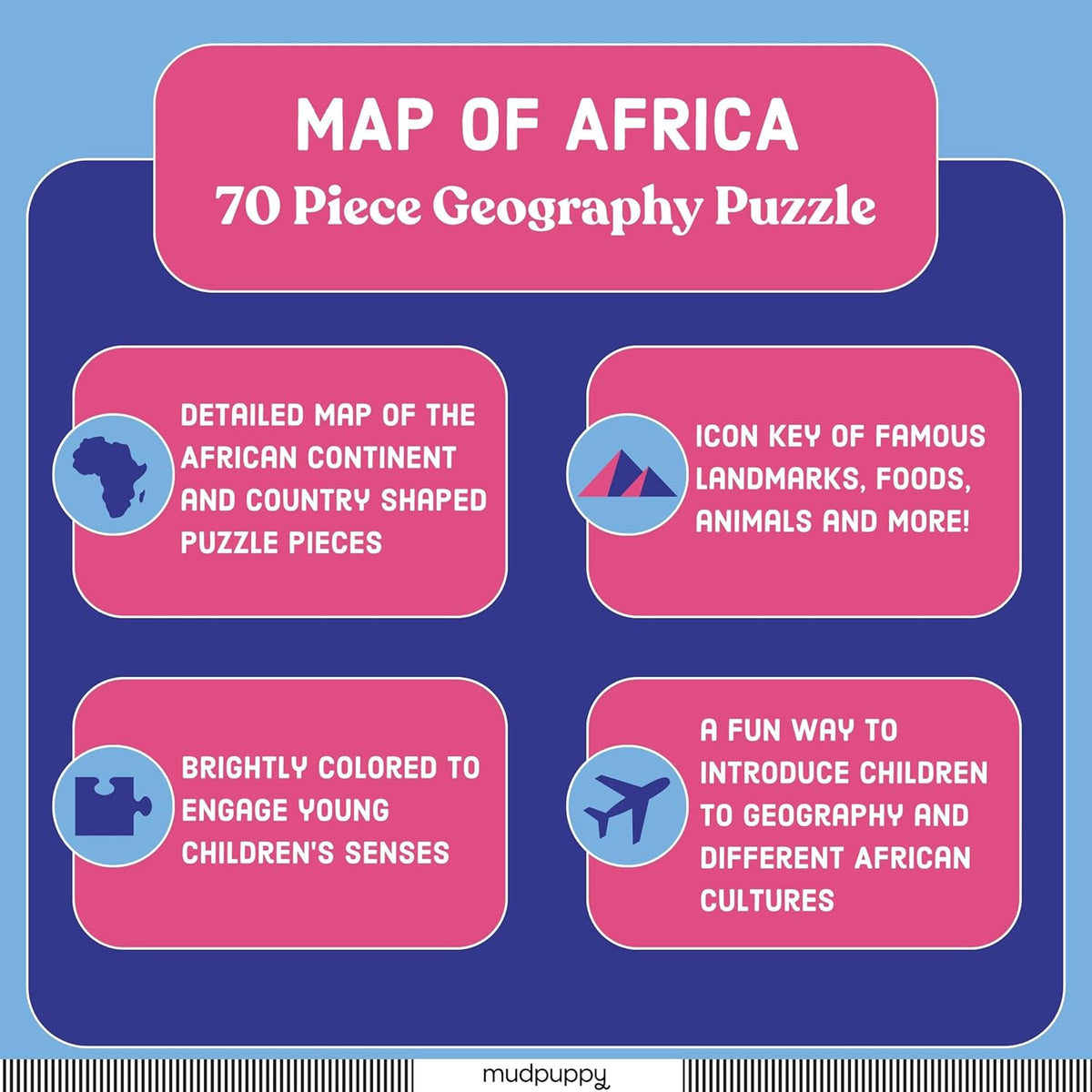 Mudpuppy 非洲地圖拼圖 Map of Africa Puzzle