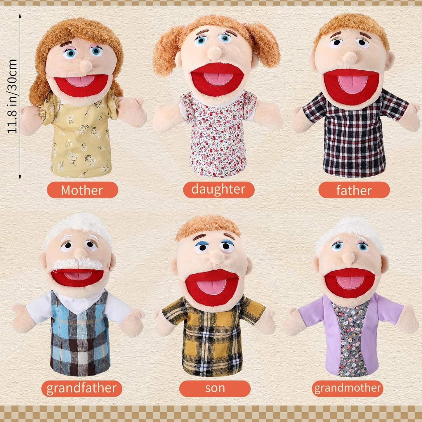 家庭手偶套裝 Family Hand Puppets