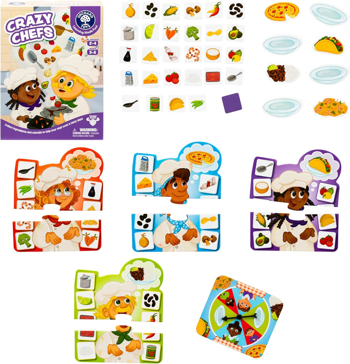 ORCHARD TOYS 瘋狂小廚神遊戲 Crazy Chefs Game