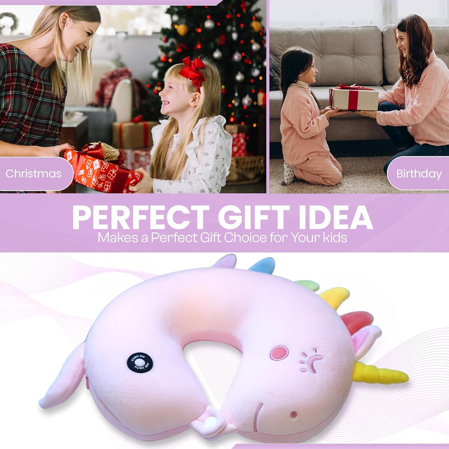 SENSORY4U 振動獨角獸頸枕 Vibrating Unicorn Neck Pillow