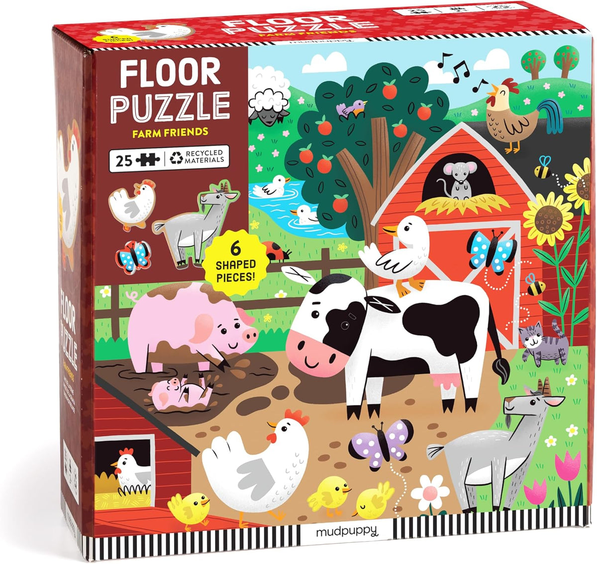 Mudpuppy 農場好朋友地板拼圖 Farm Friends Floor Puzzle