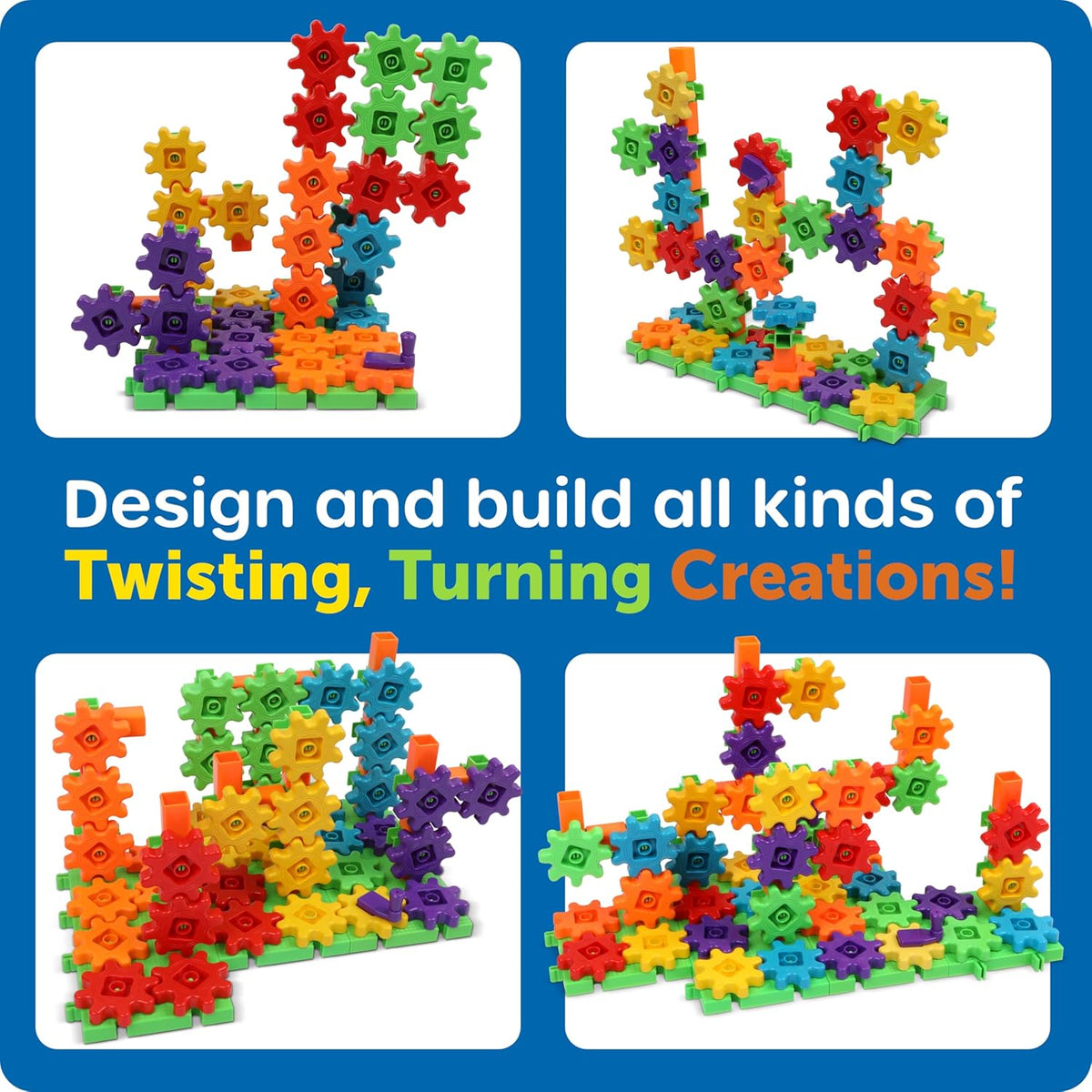 Learning Resources 齒輪創建組100件豪華版 Gears! Gears! Gears! 100-Piece Deluxe