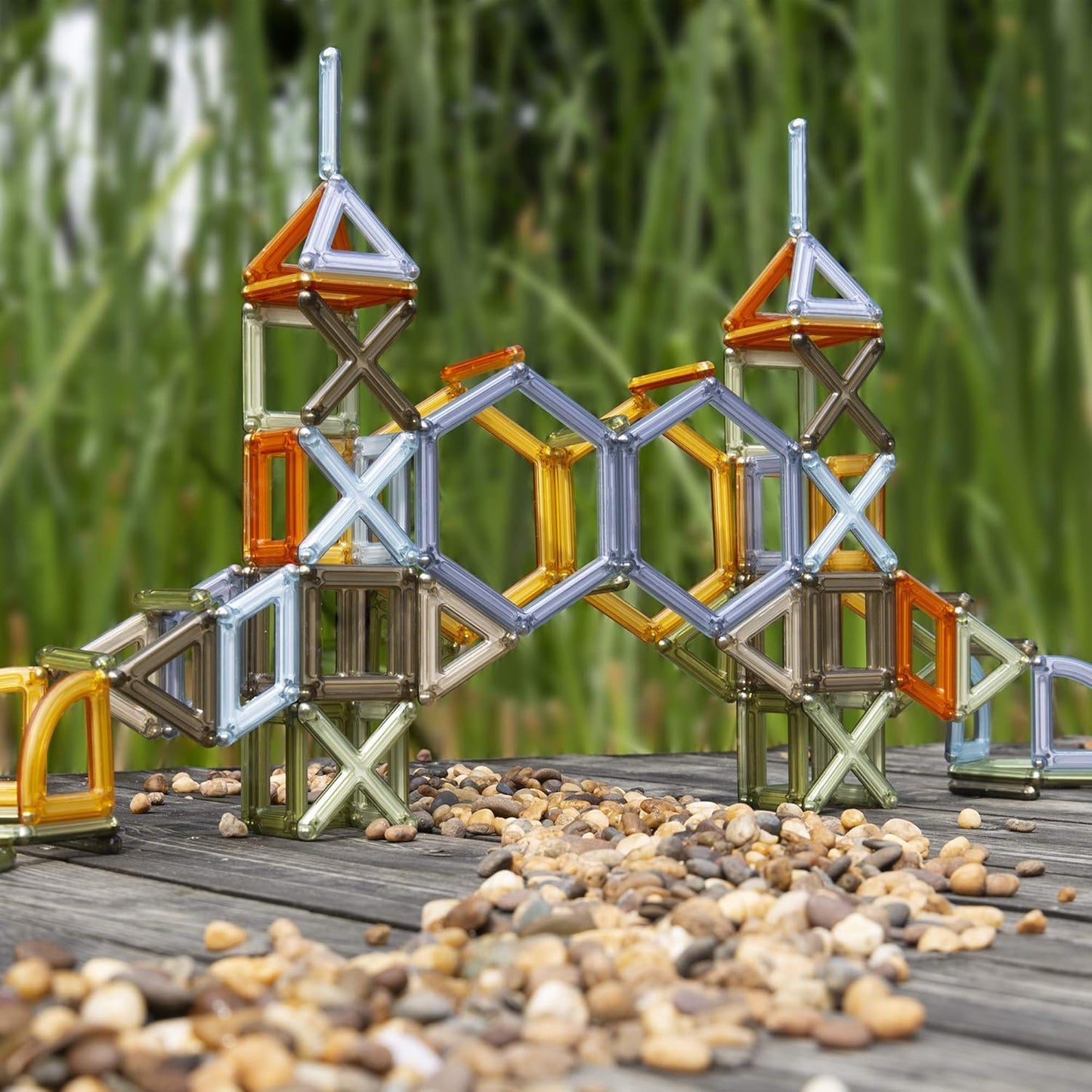 Guidecraft PowerClix 自然風磁力建構片