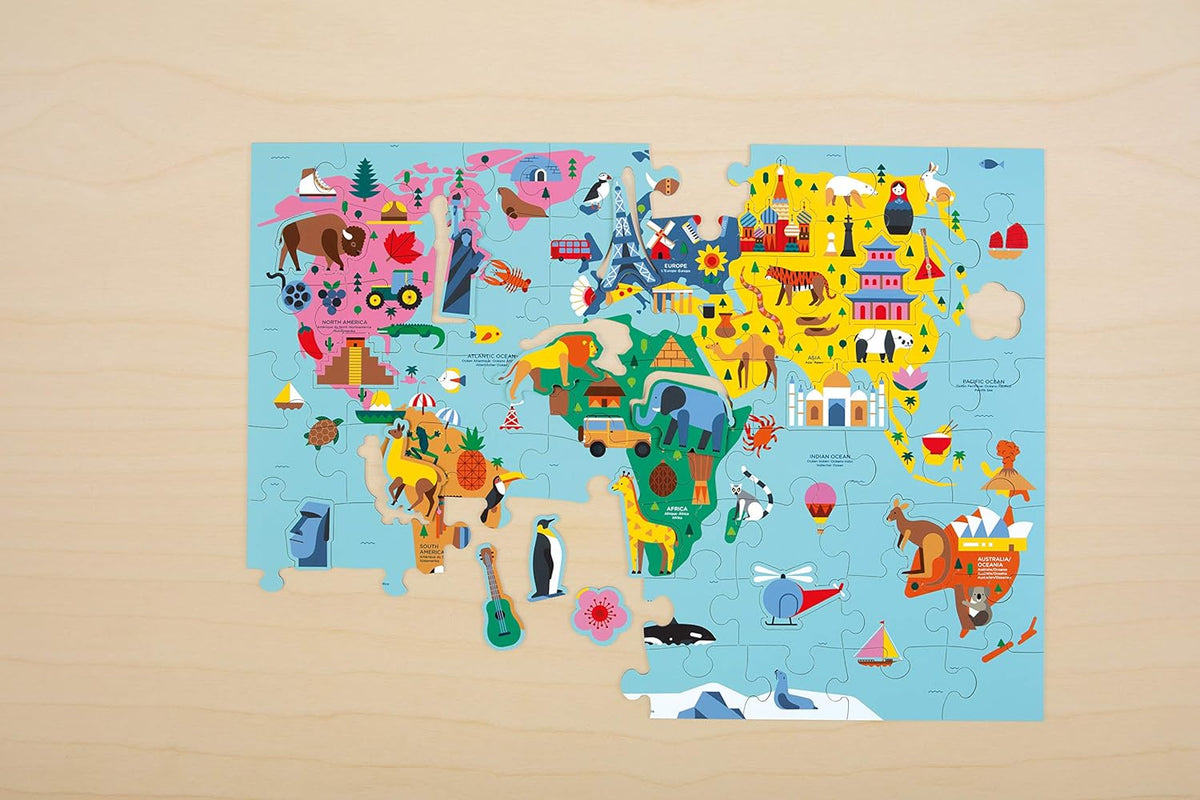 Mudpuppy 世界地圖拼圖 Map of the World Puzzle