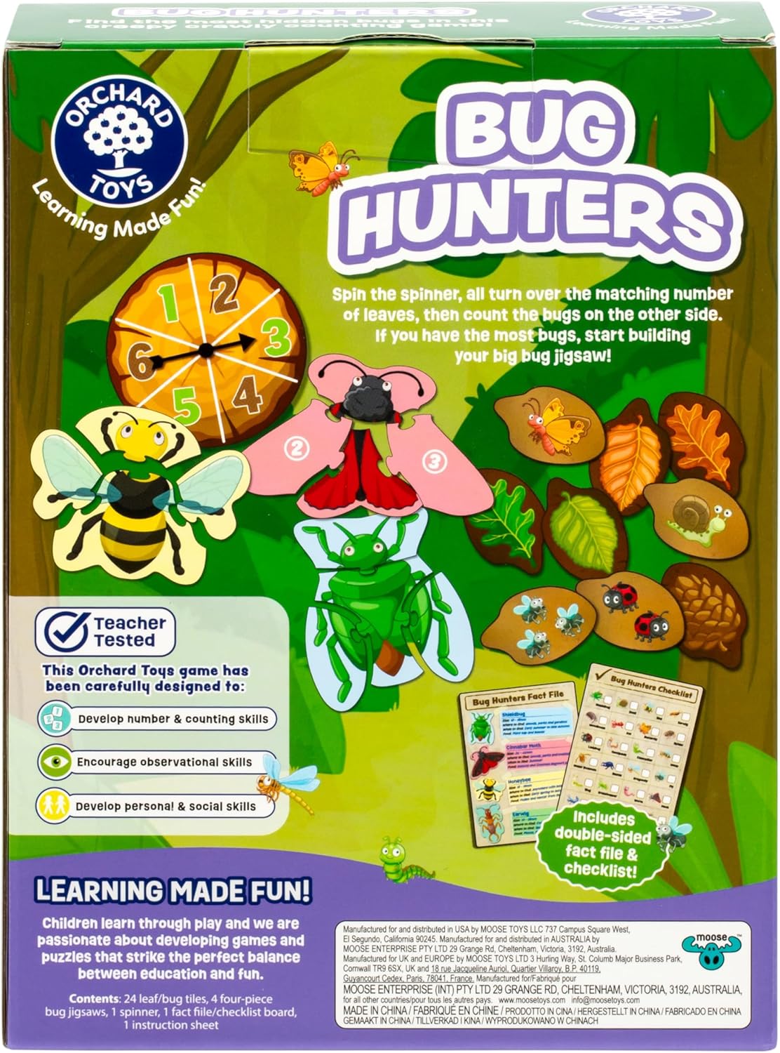 ORCHARD TOYS 昆蟲探險家遊戲 Bug Hunters Game