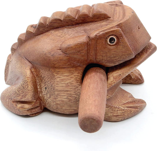 青蛙刮瓜木製樂器 Frog Guiro Wooden Instrument
