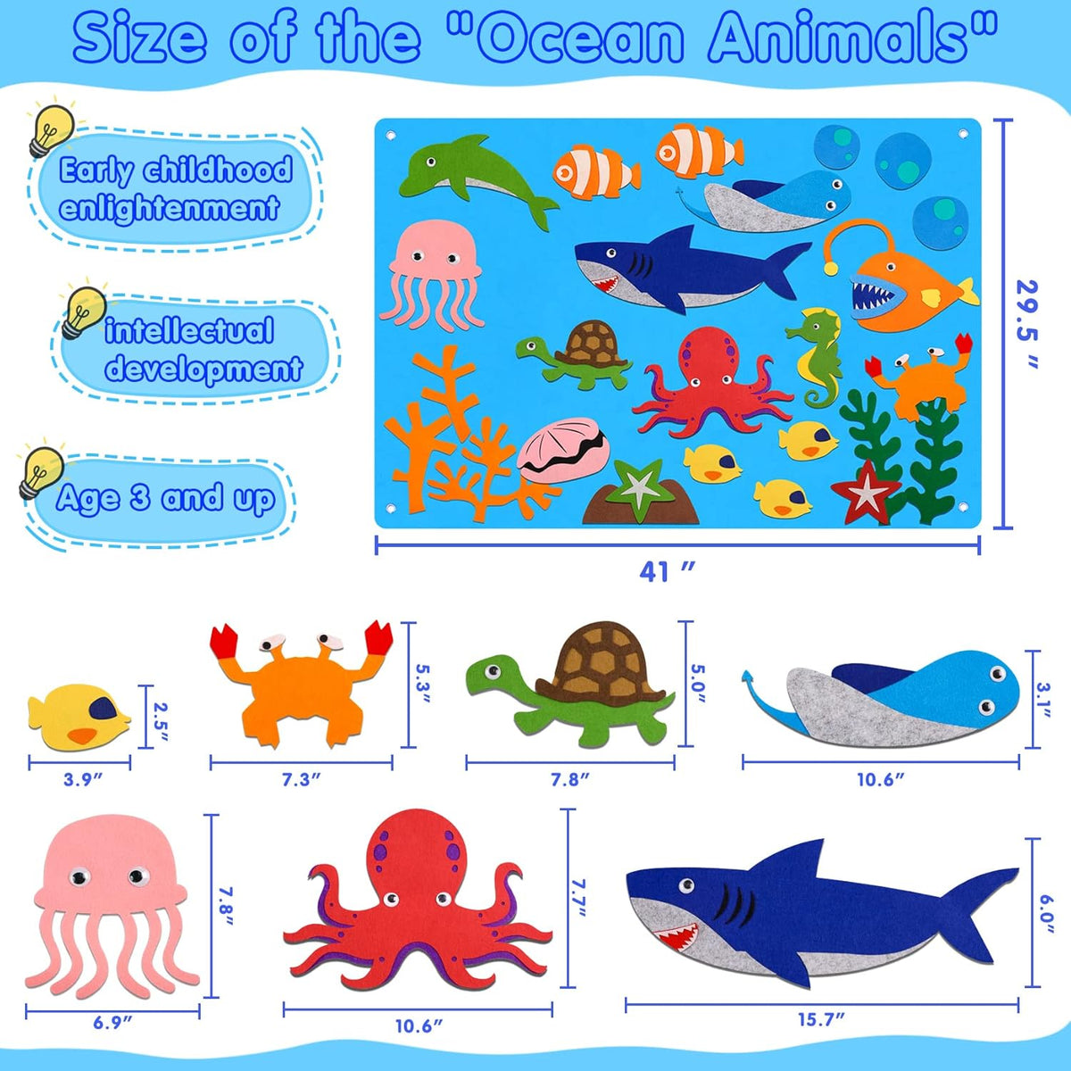 海洋主題毛氈故事板 Ocean Felt Board Story Set