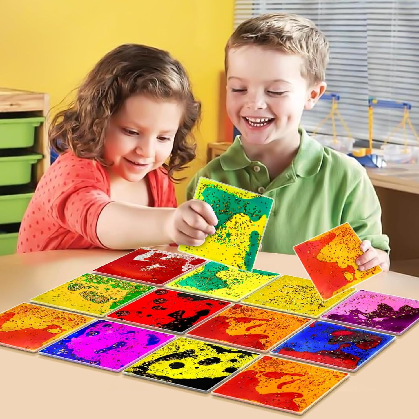 正方形液態感統玩具 12入組 Square Liquid Motion Toys 12-Pack