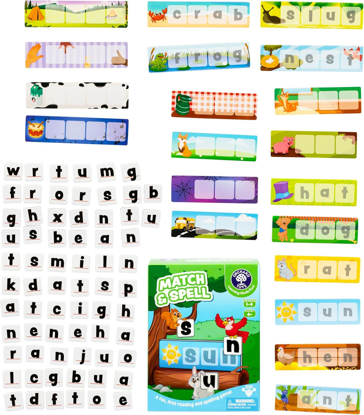ORCHARD TOYS 拼讀配對遊戲 Match & Spell Game