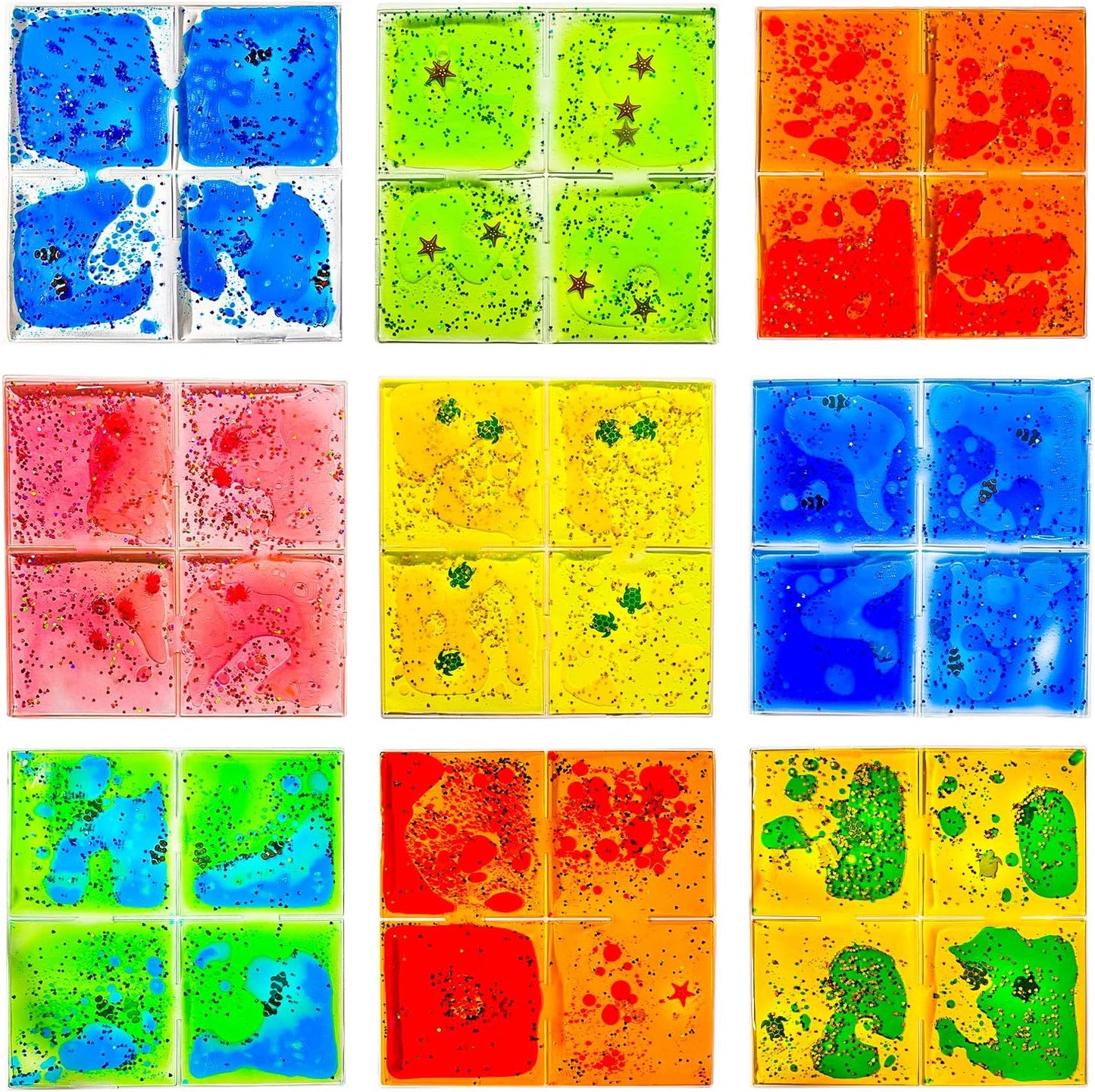海洋感統軟膠地墊9入組 Ocean Sensory Gel Tiles|9-Pack