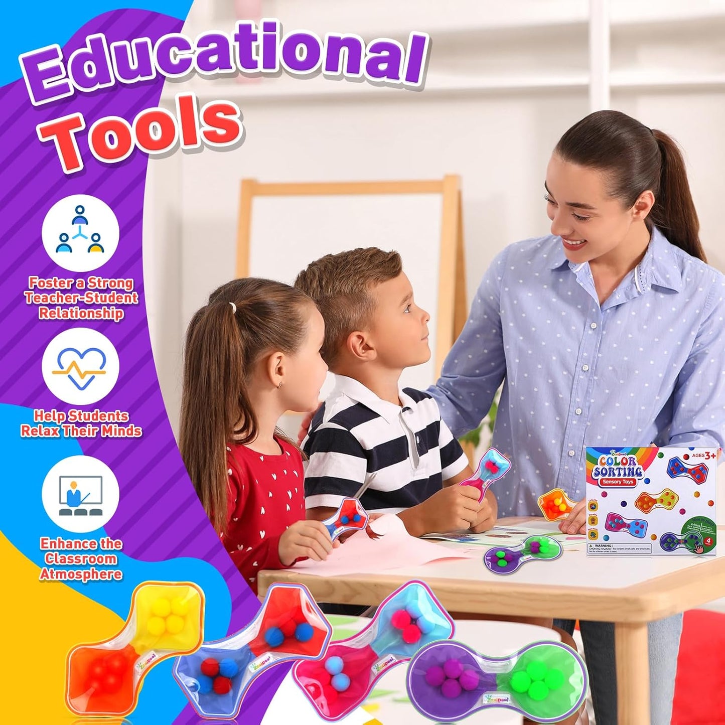 感統擠壓玩具 4件裝 Squeeze Sensory Toys 4-Pack