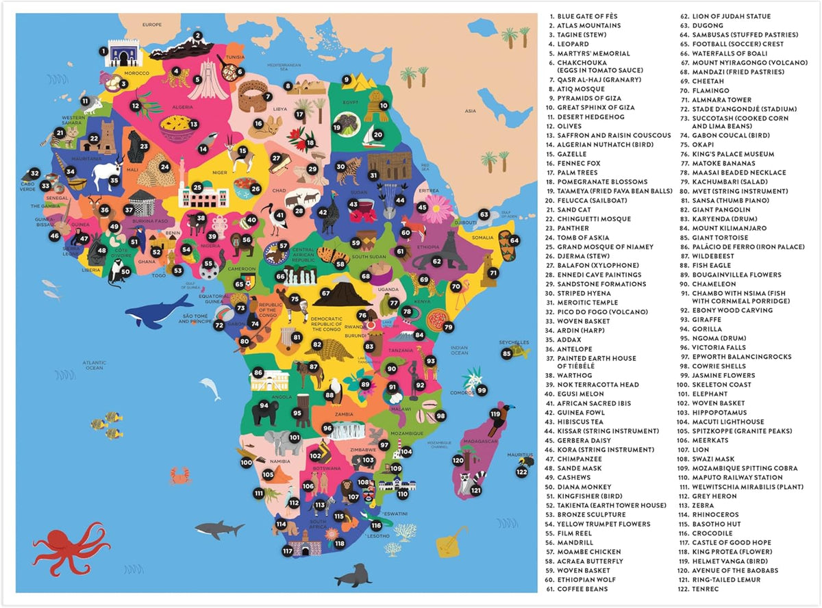 Mudpuppy 非洲地圖拼圖 Map of Africa Puzzle