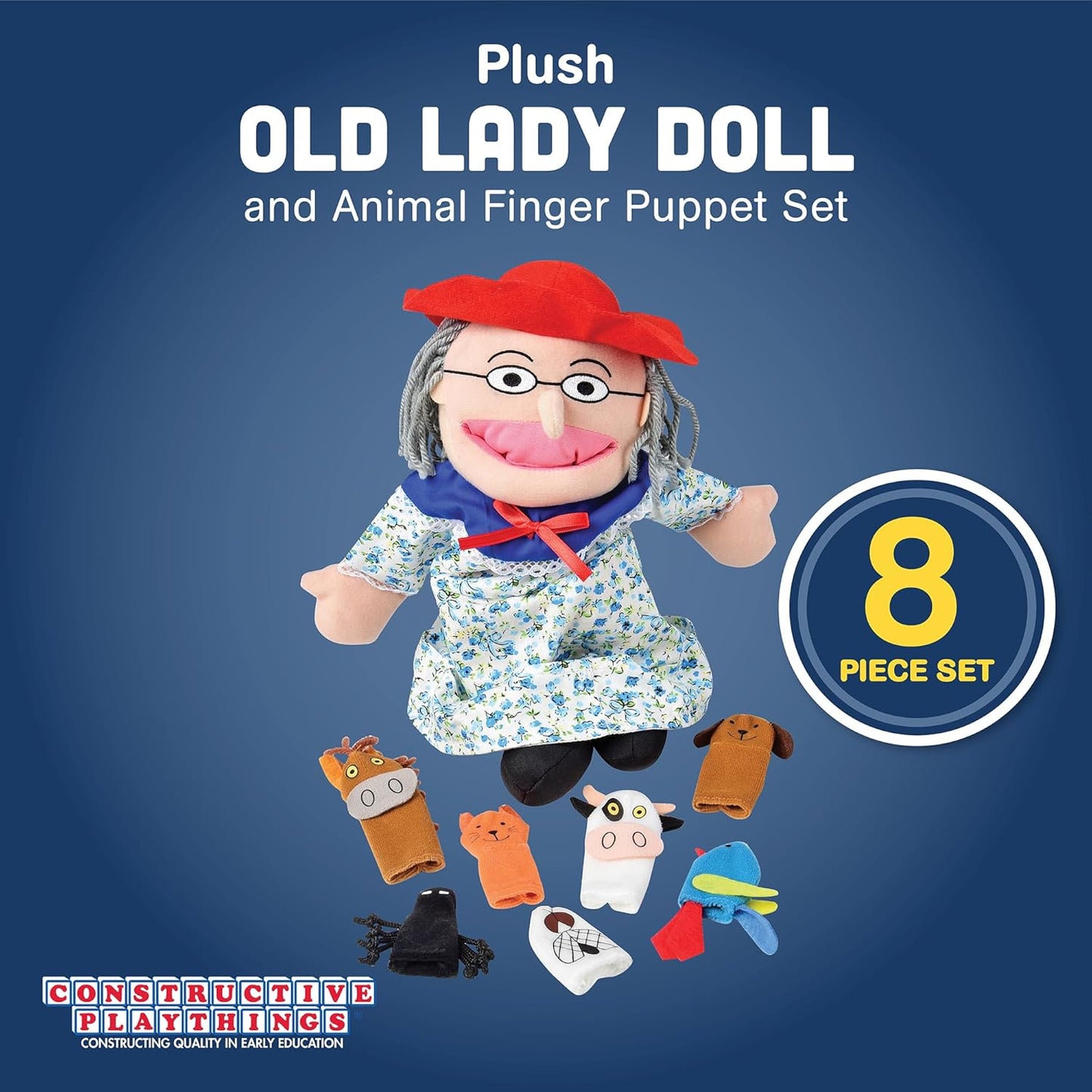 經典故事手偶遊戲組 Classic Story Puppet Set "Old Lady & Animals"