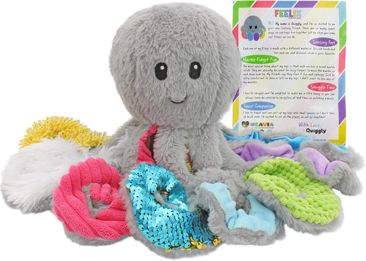 迷你感官章魚毛絨玩具 Mini Sensory Octopus Plush Toy