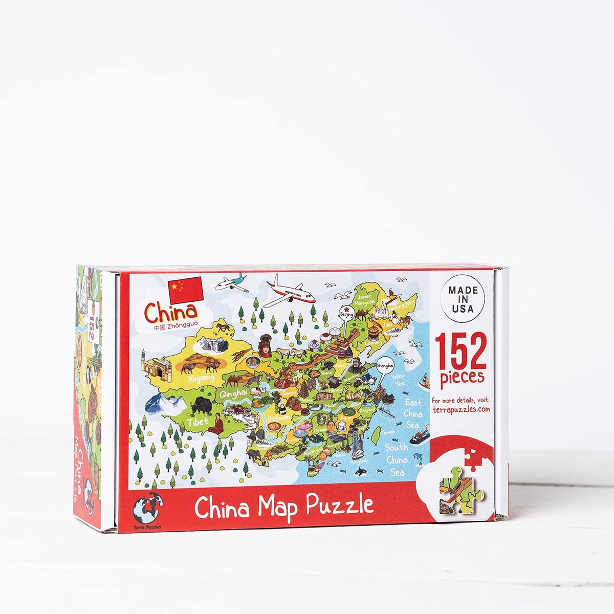 中國地圖木製拼圖 China Map Wooden Jigsaw Puzzle