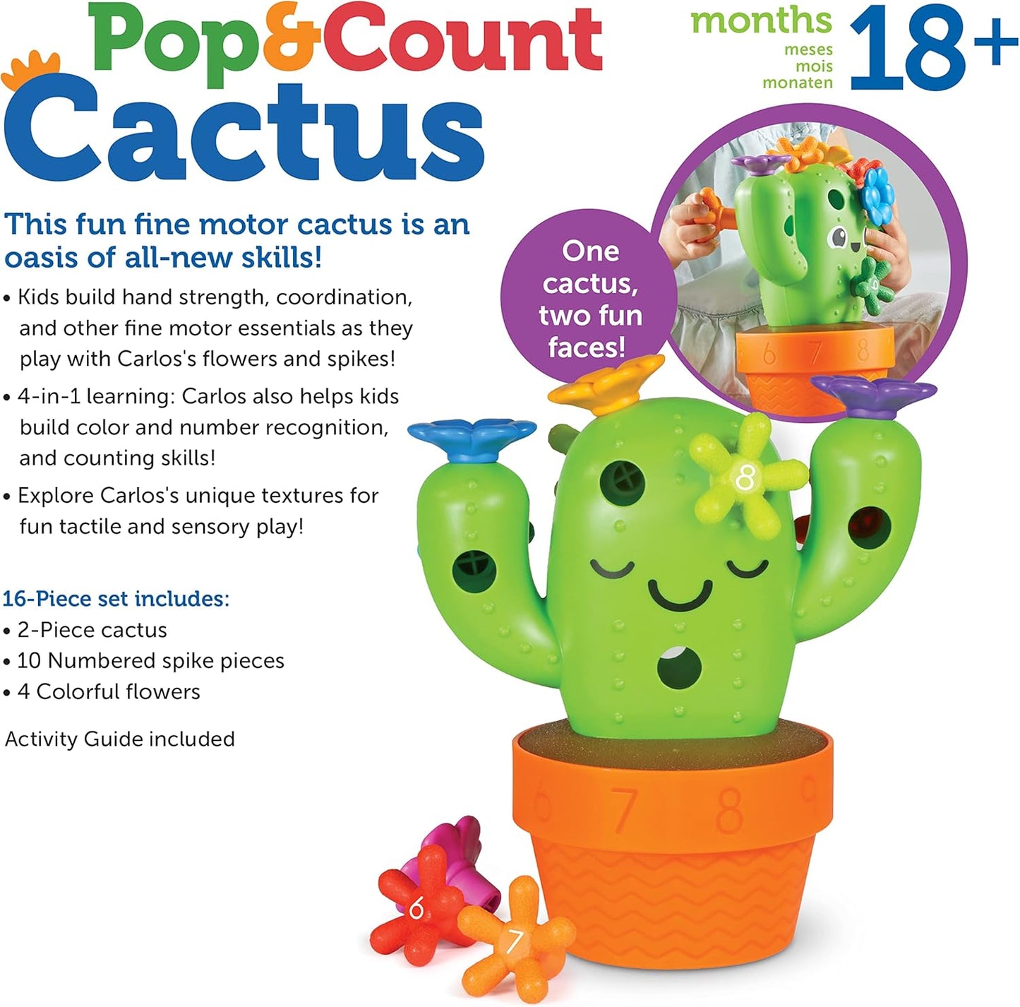 Learning Resources 卡洛斯數數仙人掌 Carlos Pop & Count Cactus