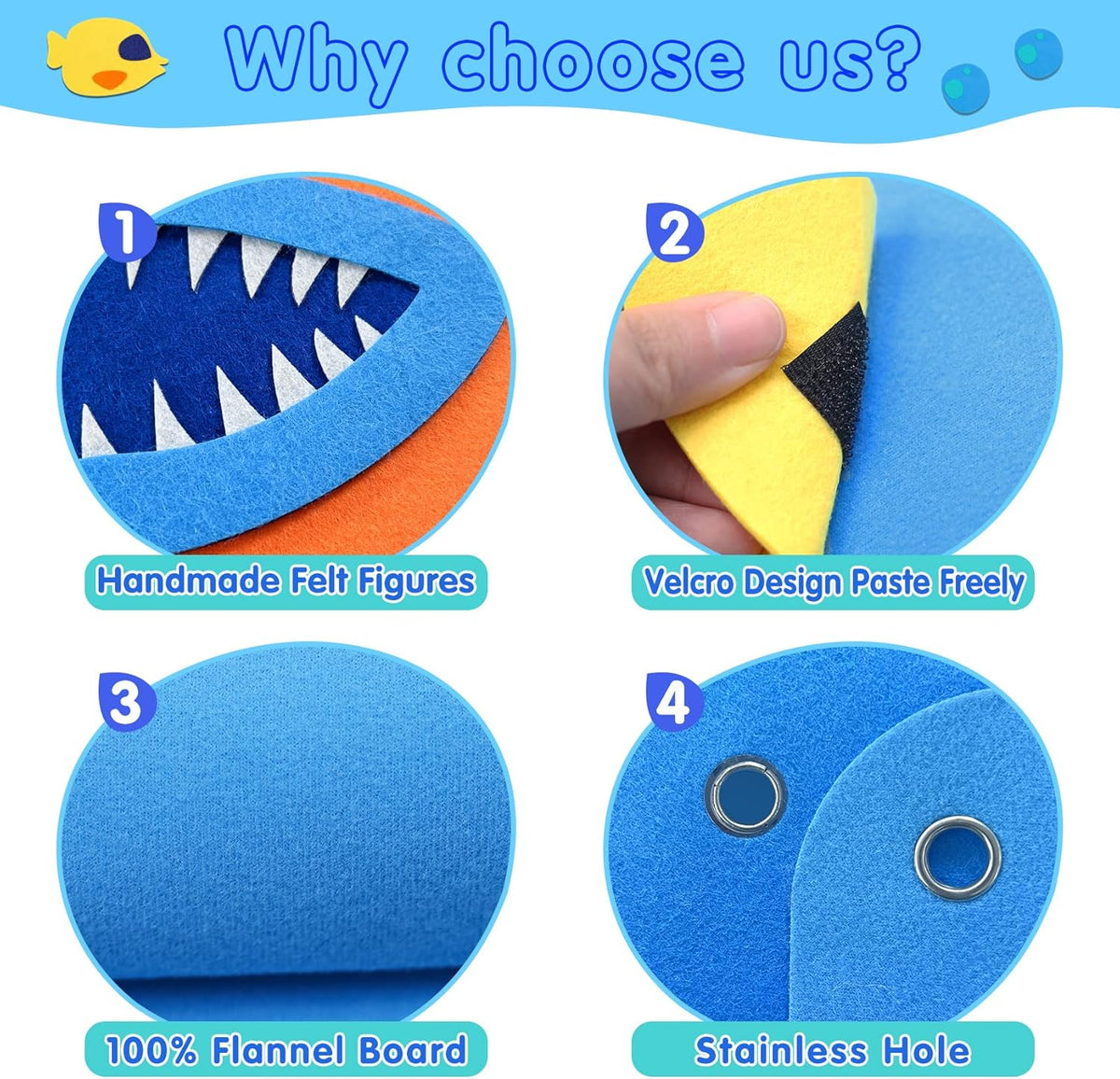 海洋主題毛氈故事板 Ocean Felt Board Story Set