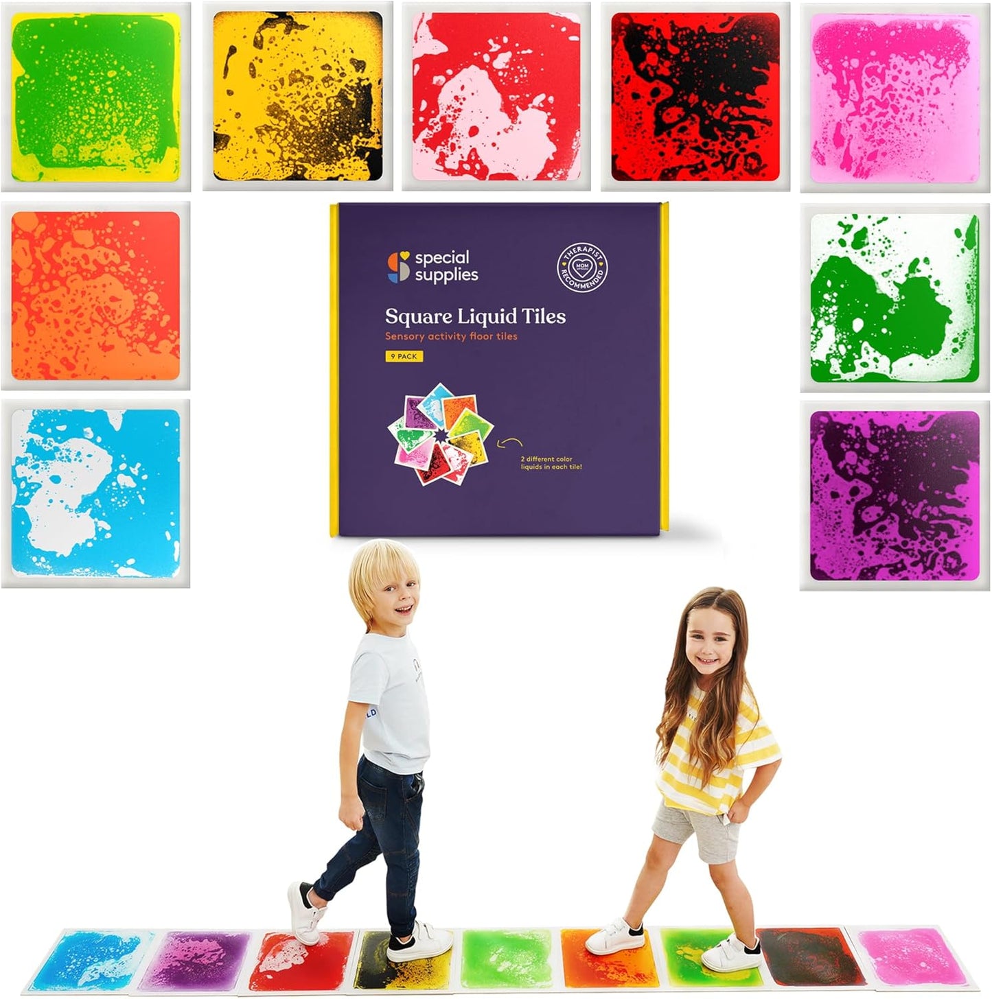 Special Supplies 液體感統地墊 9片裝 Liquid Motion Floor Tiles 9-Pack