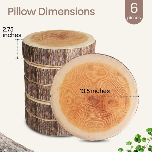 森林系仿真原木坐墊 (六件組) 6-Pack Realistic Log Sensory Pillows