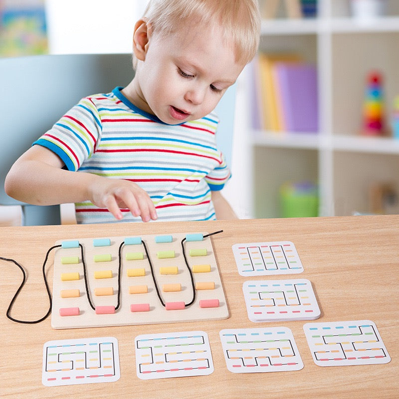 幼兒穿線拼圖板 Lacing Puzzle Board for Toddlers