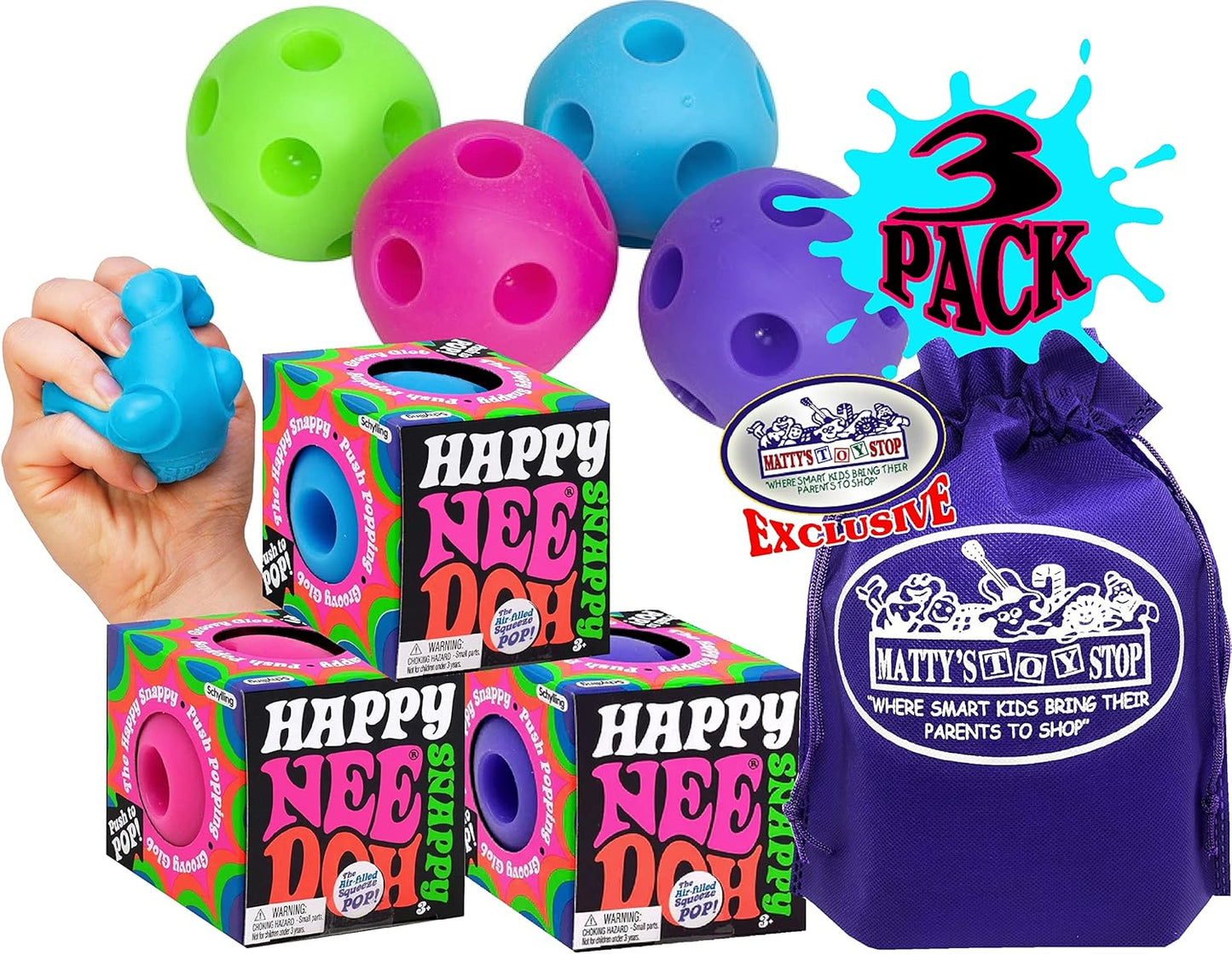 NeeDoh 彈跳炫彩軟球禮盒組 Groovy Glob Fidget Ball Gift Set