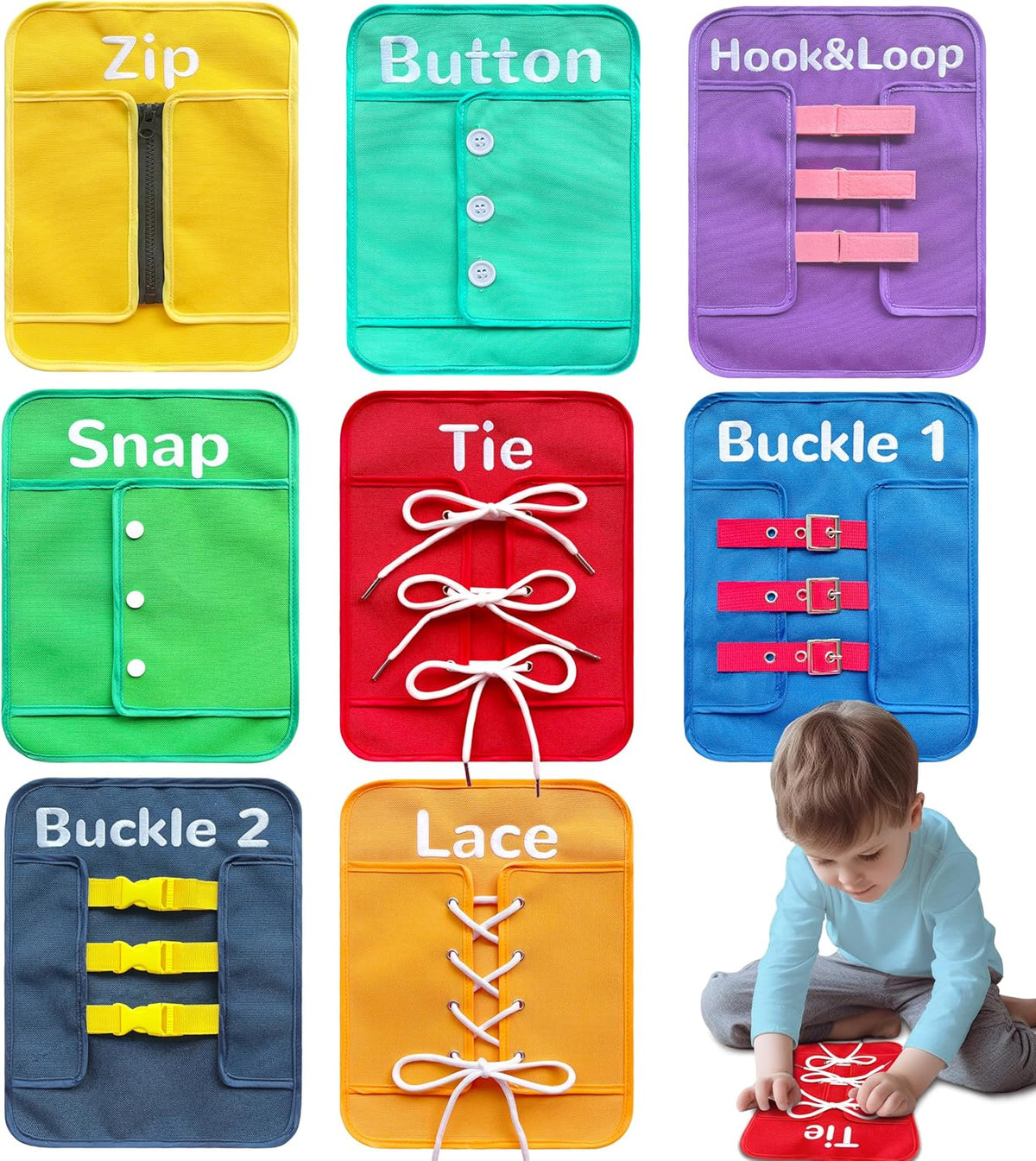 Craftstory 蒙特梭利生活技能學習板 Montessori Toddler Life Skills Learning Board