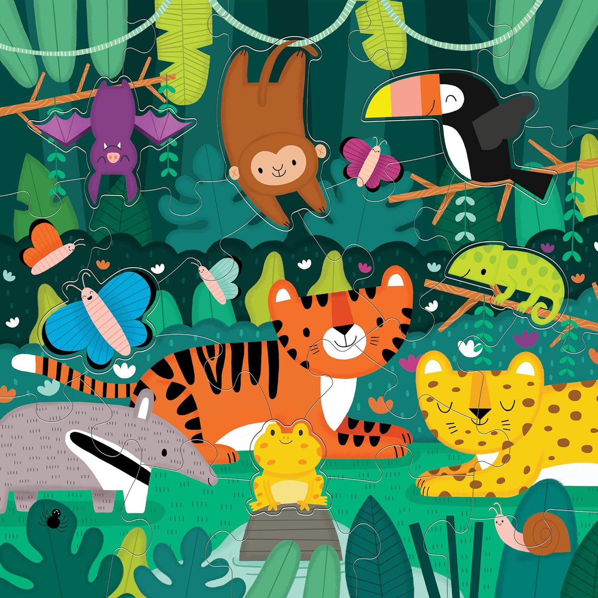 Mudpuppy 雨林地板拼圖 Rainforest Floor Puzzle
