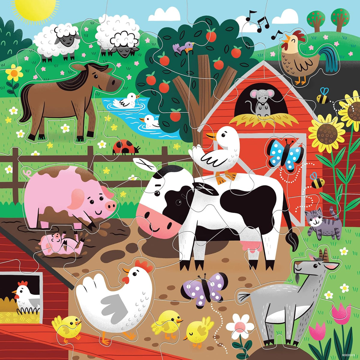 Mudpuppy 農場好朋友地板拼圖 Farm Friends Floor Puzzle
