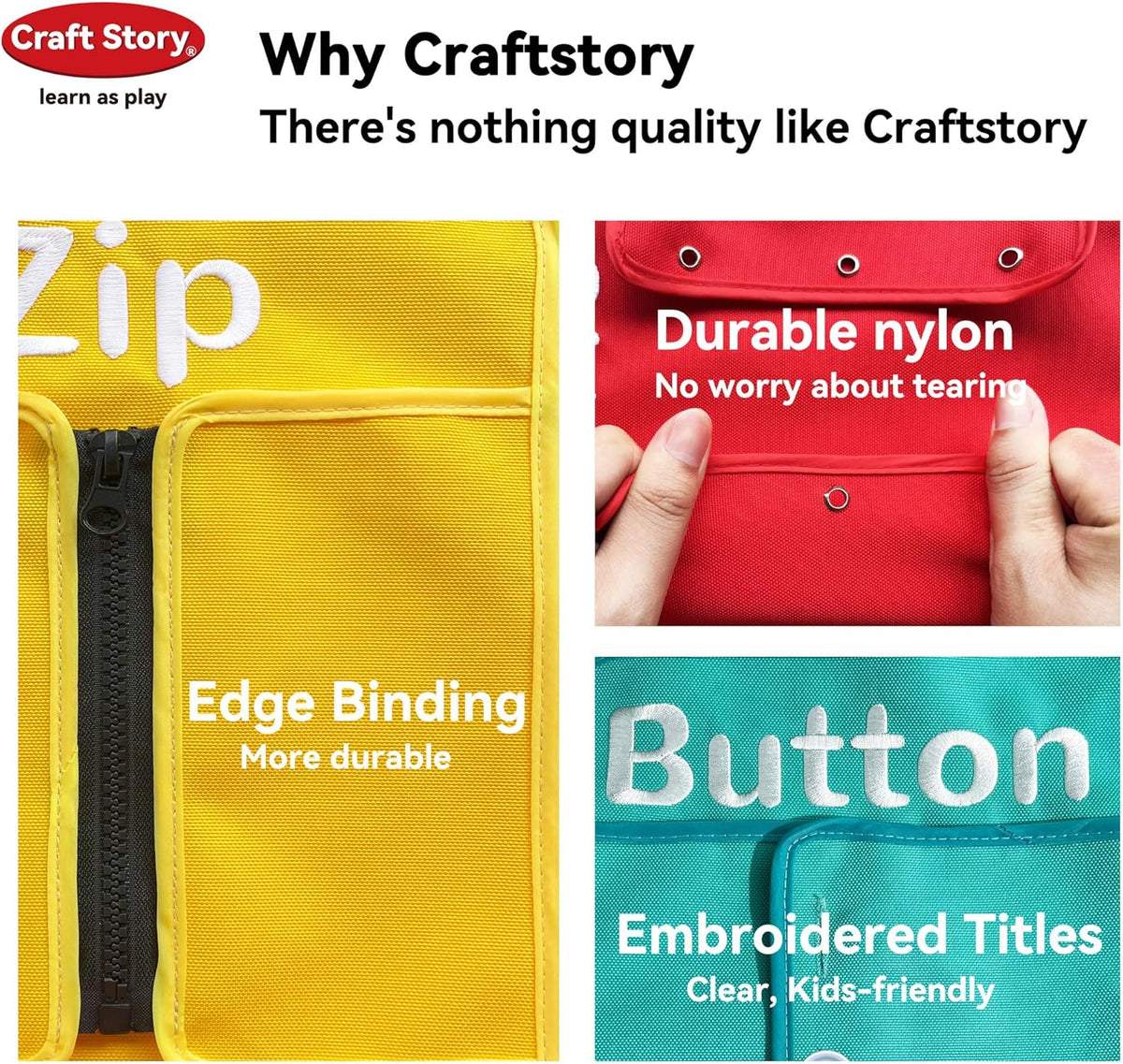 Craftstory 蒙特梭利生活技能學習板 Montessori Toddler Life Skills Learning Board