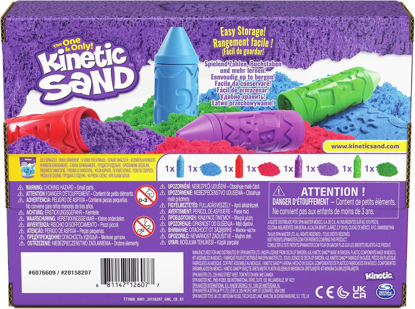 美國Kinetic Sand 印壓滾動蠟筆組 Stamp N' Roll Crayon Multi-Pack