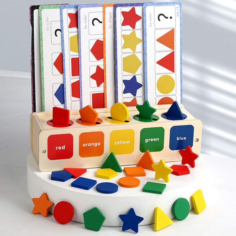 木質顏色形狀分類玩具 Wooden Color & Shape Sorter Toy