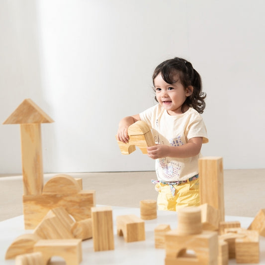 Weplay 軟質木紋積木4cm-30件 Soft Woodgrain Blocks 4cm-30pc