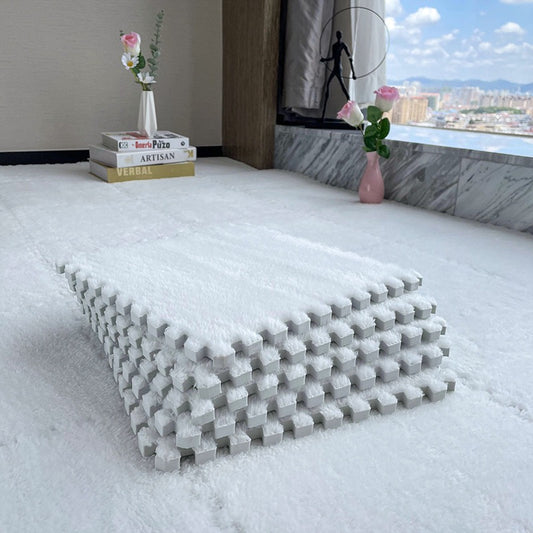 柔軟絨毛拼接泡沫地墊 4塊 Plush Foam Interlocking Floor Tiles 4 pieces