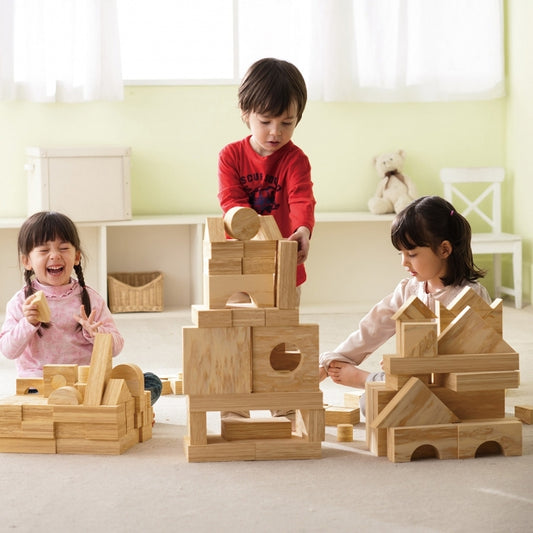 Weplay 軟質木紋積木4cm-152件 Soft Woodgrain Blocks 4cm-152pc