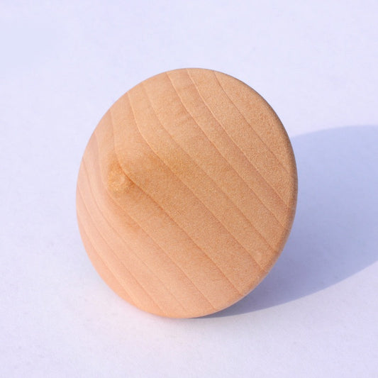經典硬實木原木陀螺 (5入組)Classic Solid Wood Spinning Tops (5-Pack)