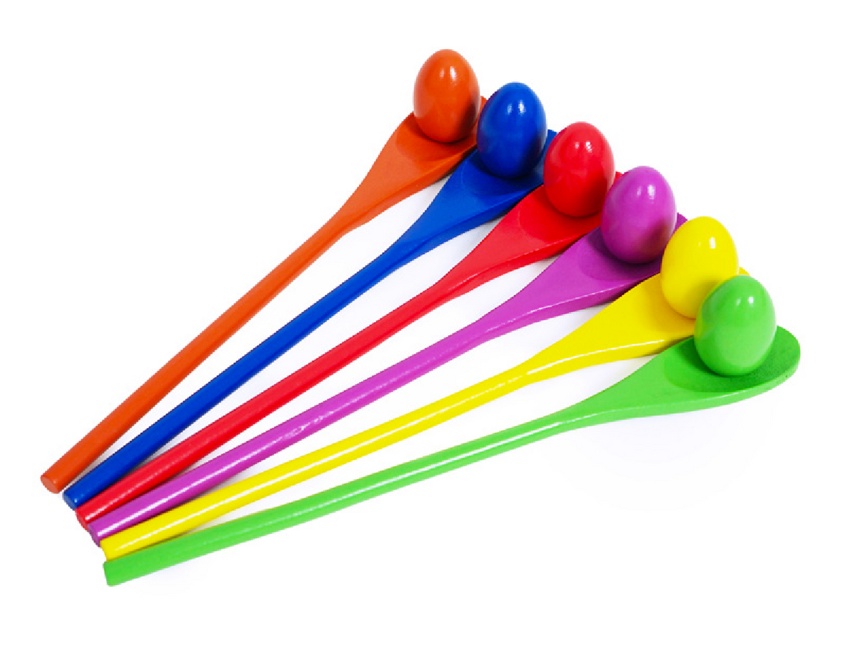 Grampus 保護小雞蛋 Wooden Egg & Spoon Race Set (6 Sets)