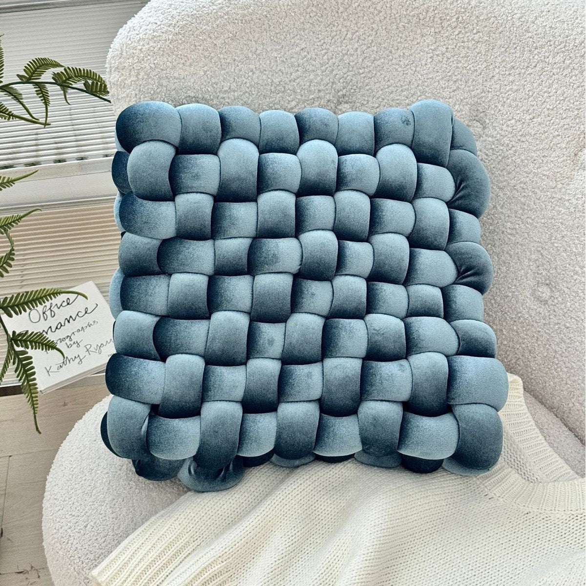 繩結造型方塊坐墊 Knot Pillow Square Seat Cushion