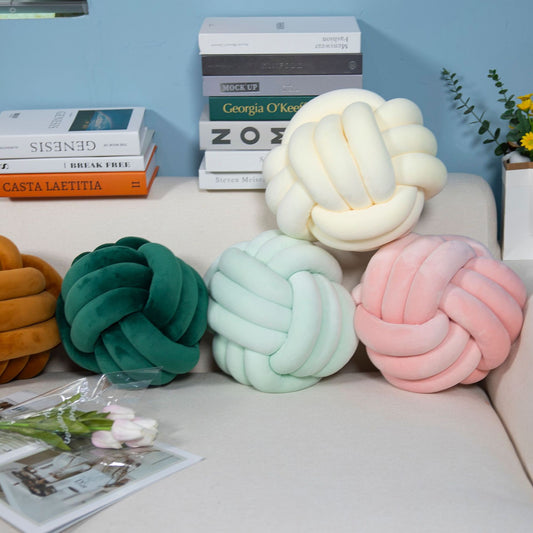 加重球形繩結絨毛抱枕 1200g Weighted Spherical Knot Plush Pillow