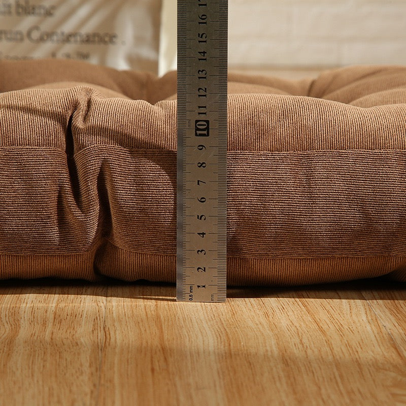 燈芯絨加厚蒲團坐墊 圓形/方形榻榻米地板墊 55cm Thick Corduroy Floor Cushion