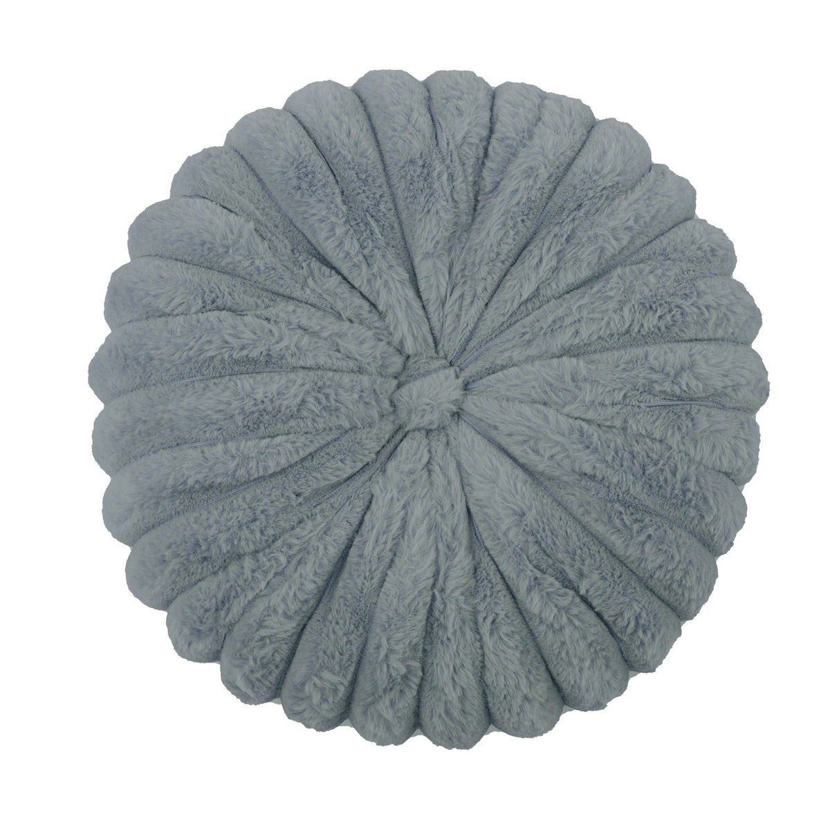 南瓜條紋毛絨圓形抱枕 直徑35cm Ribbed Faux Fur Round Cushion