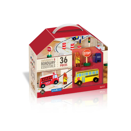 Guidecraft 社區與道路基礎組 Community & Roadway Essentials
