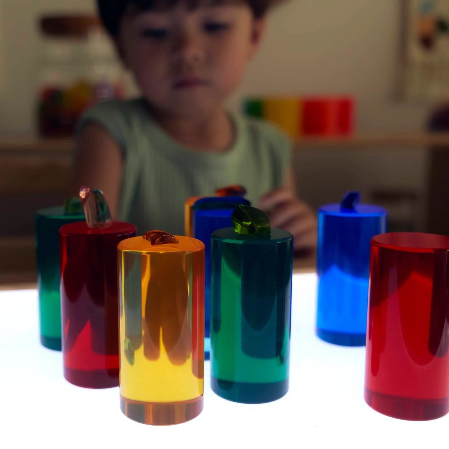 Guidecraft 光影色彩圓柱組 Light and Color Cylinder Set