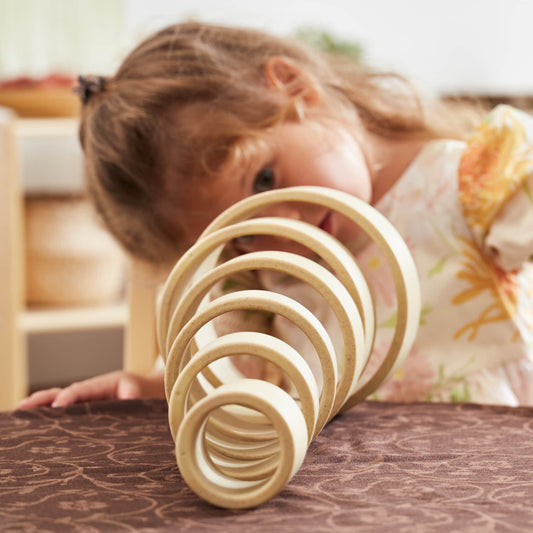 Guidecraft 探索原木色圈 Discovery Circles Natural Nesting