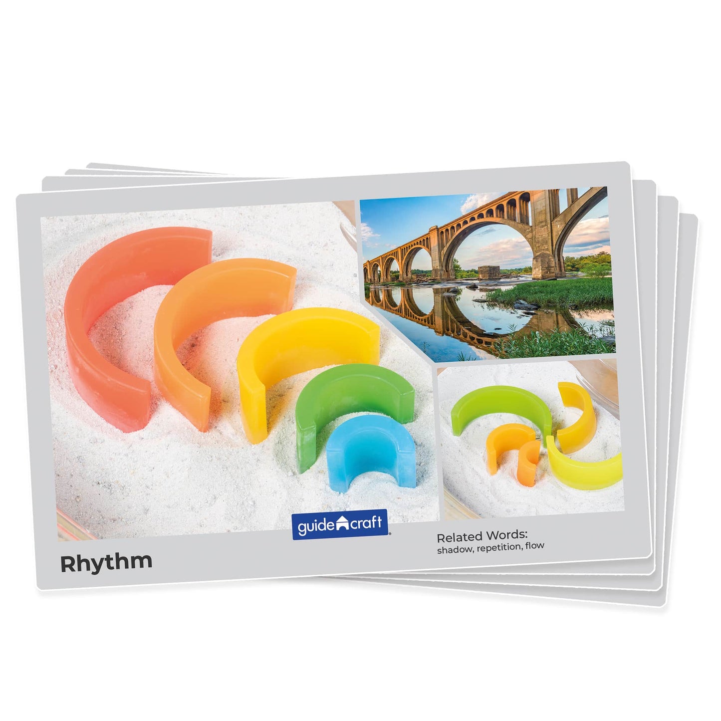 Guidecraft 探索彩虹拱門 Discovery Stackers - Arch Rainbow Color