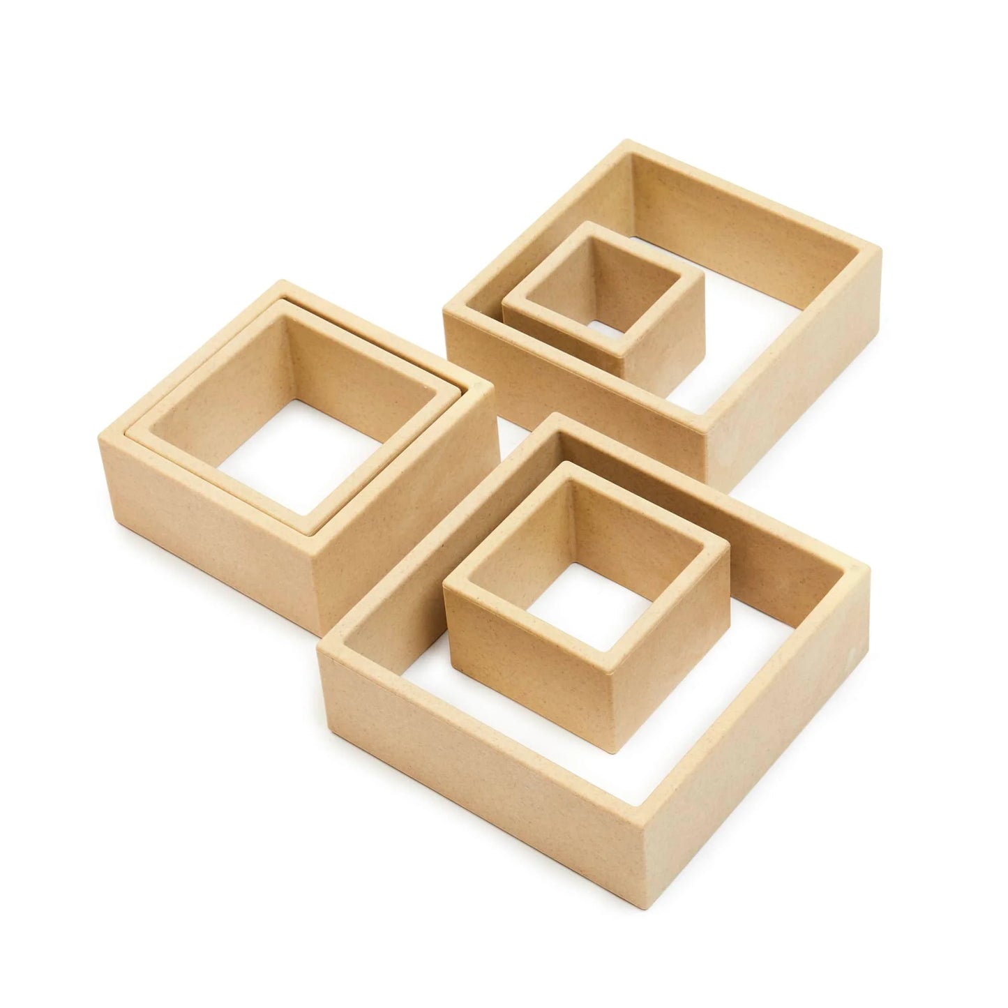 Guidecraft 探索原木色正方積木 Discovery Squares Natural Nesting
