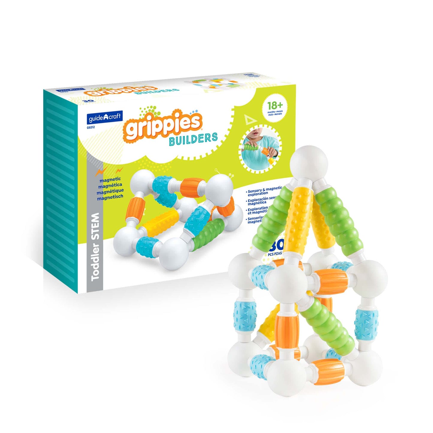 Guidecraft Grippies® 磁力建構組 Grippies® Builders