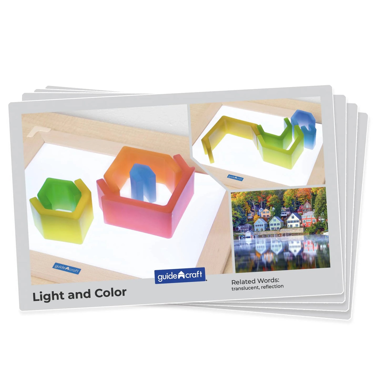 Guidecraft 探索彩虹堆疊屋 Discovery Stackers - House Rainbow Color