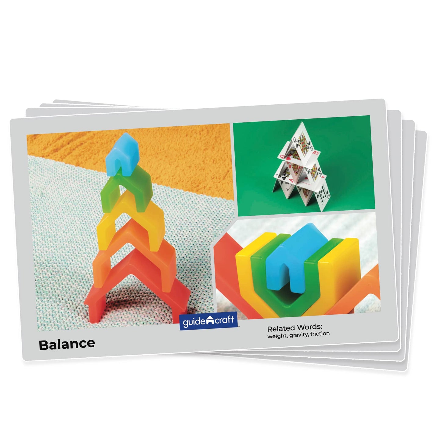 Guidecraft 探索堆疊屋自然漸層色系 Discovery Stackers - House Natural Color